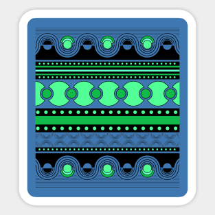 Geometrical ornament in rows Sticker